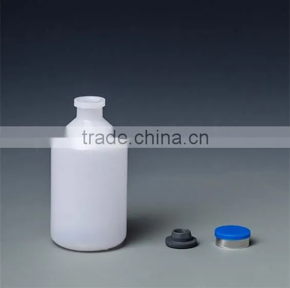 PP HDPE plastic vials for injection with rubber stopper hot sale