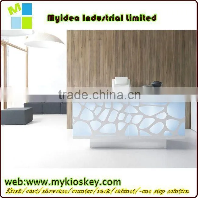 2015 Fantastic Design High Gloss Blue Cambered Surface Bar Counter bar counter plastic