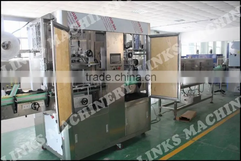 Automatic Double Heads PVC Shrink Bottle Labeling Machine