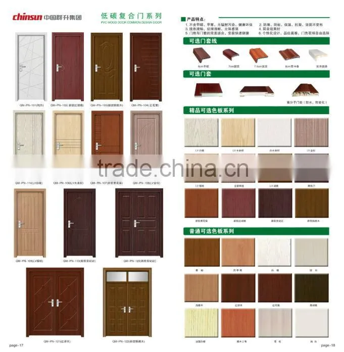 BEST SALE interior MDF PVC door(Top quality,quickly lead time.Reasonable price)
