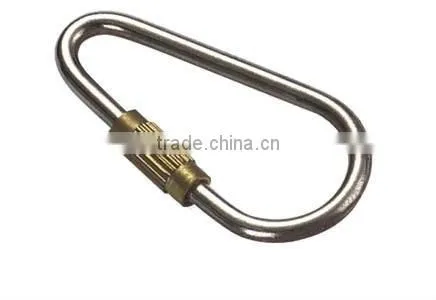 Steel Electric Galvanized Pear Shaped Quick Link produced carabiner rigging hardware manufacturer