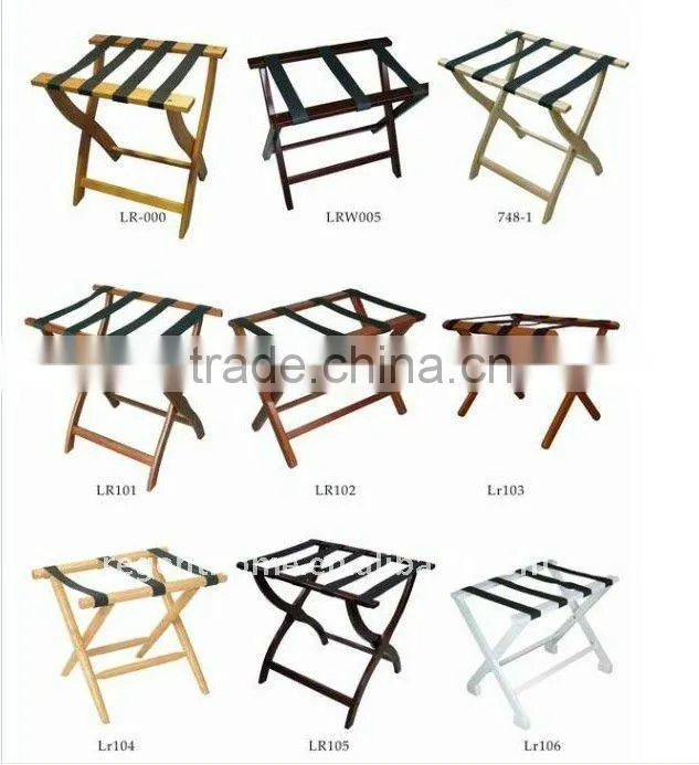 folding and wooden luggage racks