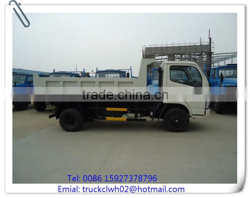 3 ton dumper, DF small dump truck, left hand drive tipper truck