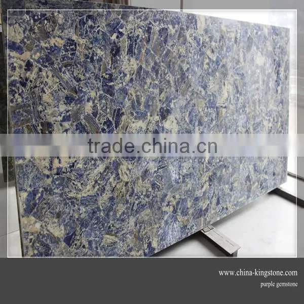 Chinese popular luxury onsale blue gemstone tile for hotel& bar project design