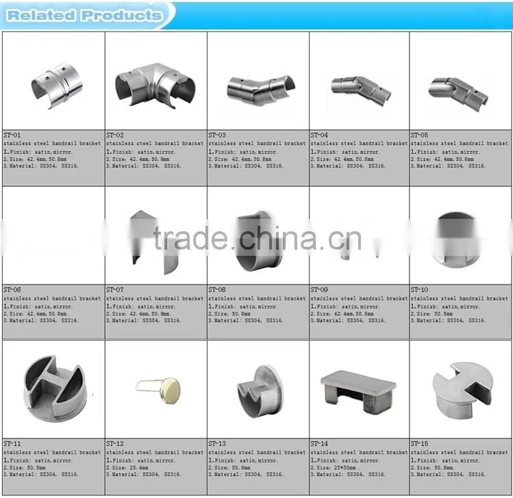 RP-113 BC, design stainless steel stair railing post