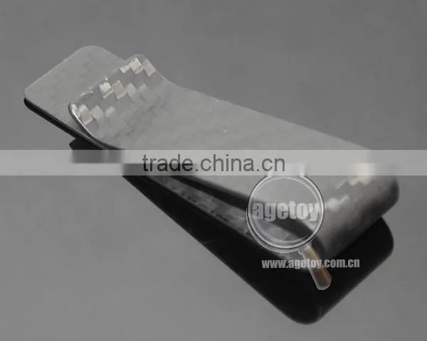 Box Packing High-grade Aristocratic Family 100% Real Matt Color Carbon Fiber Money Clip Wallet