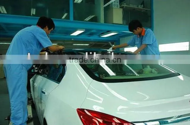 High glossy black car sunroof film , car wrapping film