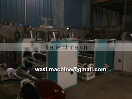 Paper and plastic film slitting rewinding machine