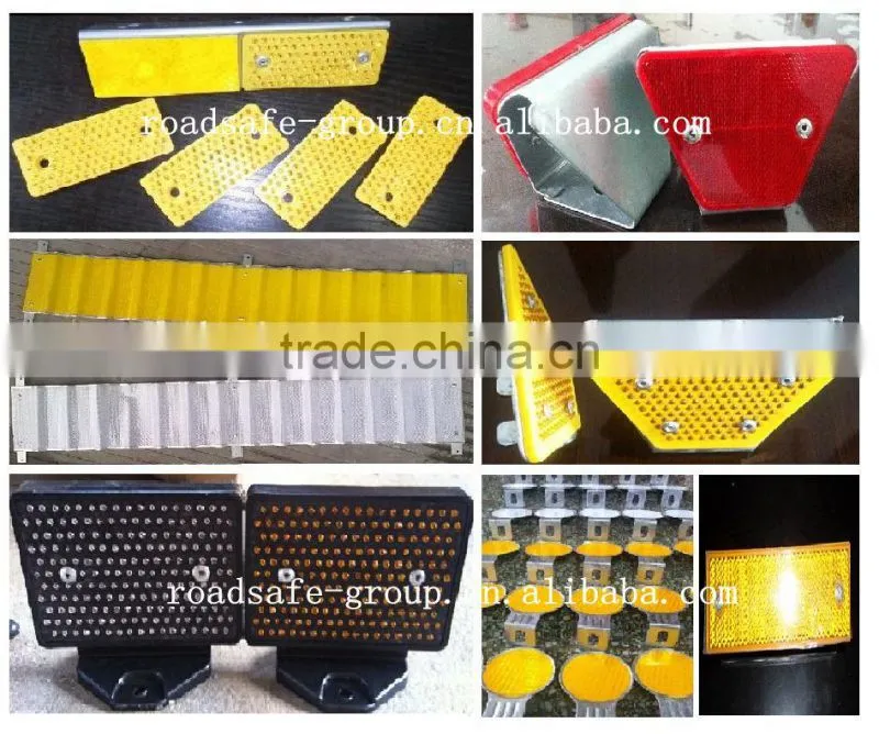 2015 hotsale flexible delineator/ reflective warning sign/ EVA spring post