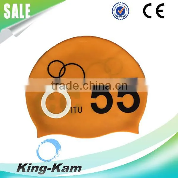 Eco-friendly silica gel bathing cap swimming pool