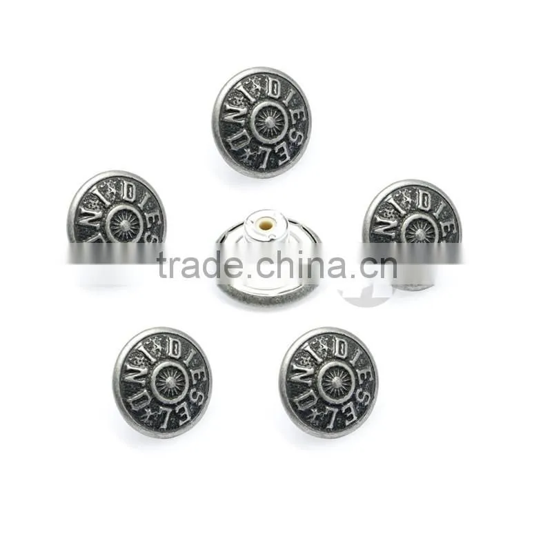 High Quality Brass Custom Metal Button Jeans