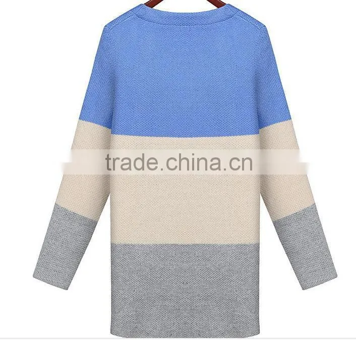 2014 new arrival stylish cotton v-collar cardigan models sweater for ladies