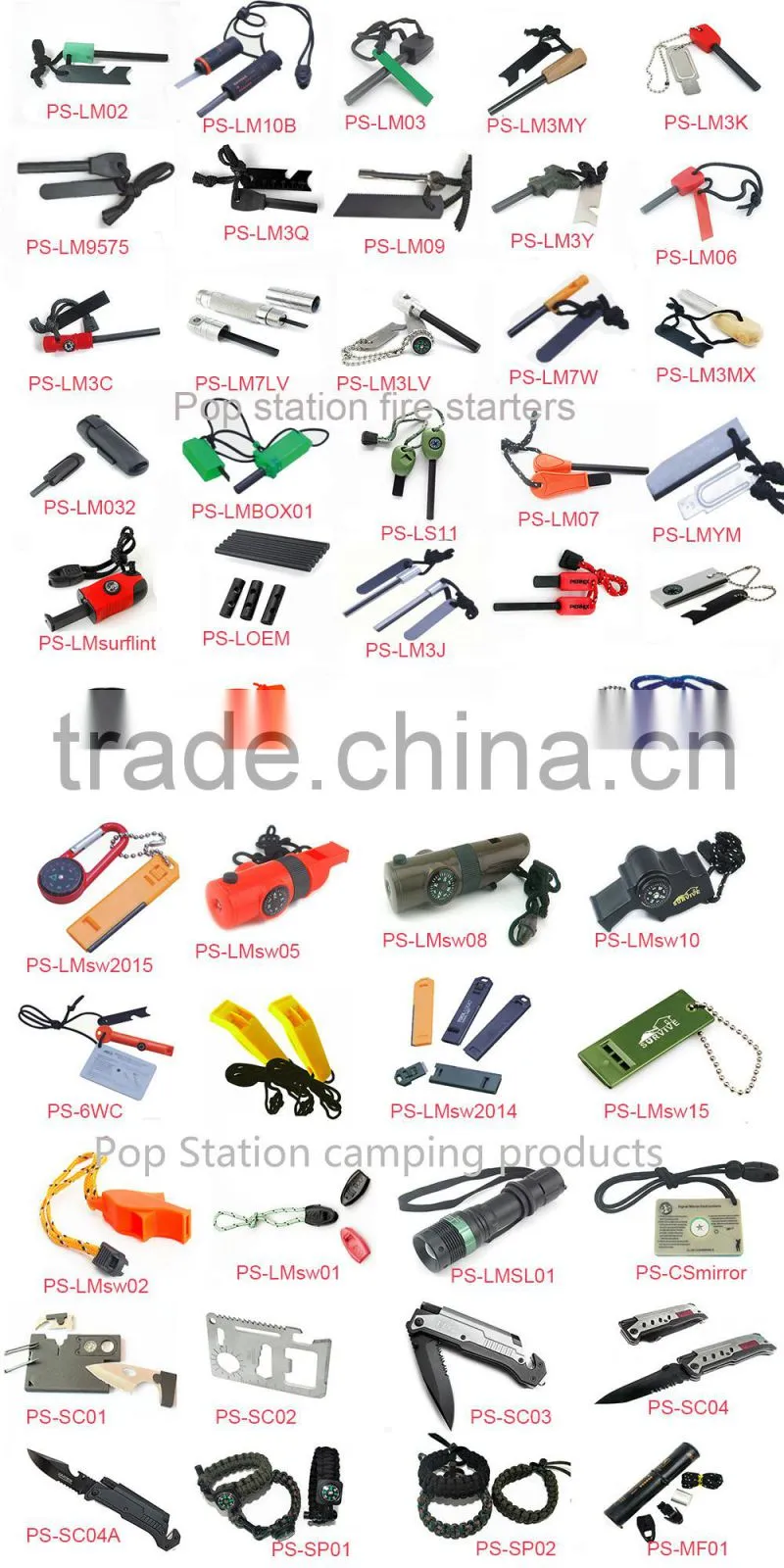 Hot sale camping survival kit/outdoor emergency survival kit