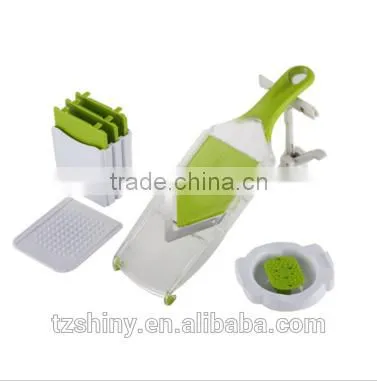 2016 Premium Plastic V-Blade Slicer Stainless Steel Mandoline Slicer