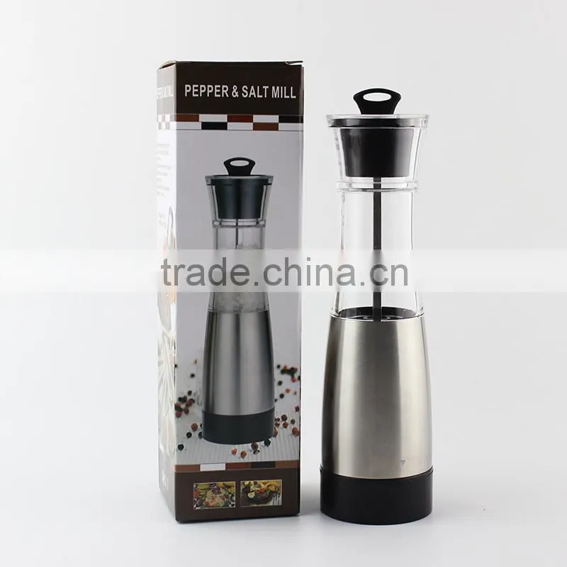high quality automate Electric Gravity Pepper Mill black pepper mill one handed pepper mill