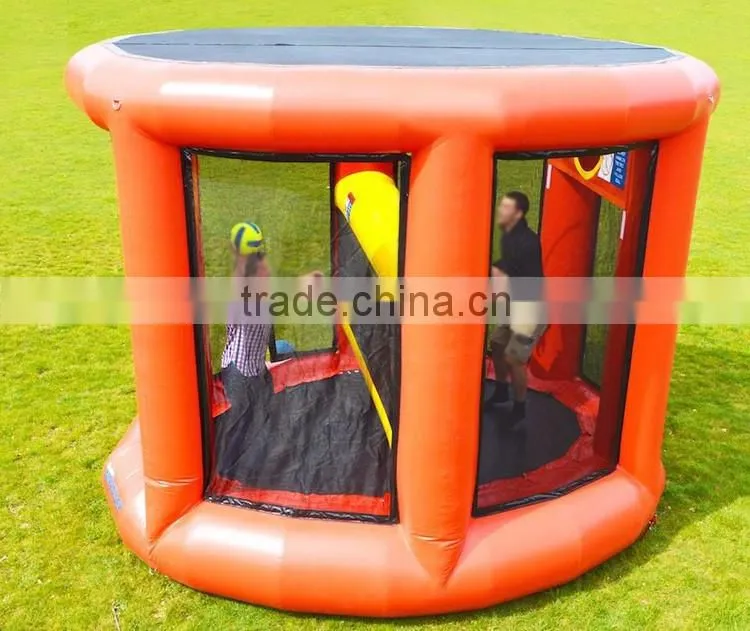 interesting inflatable bungee trampoline volleyball, interactive games for adults