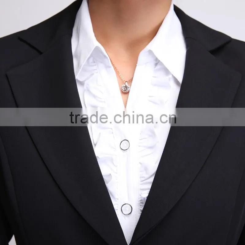 Anti-shrink work uniform ladies office2015