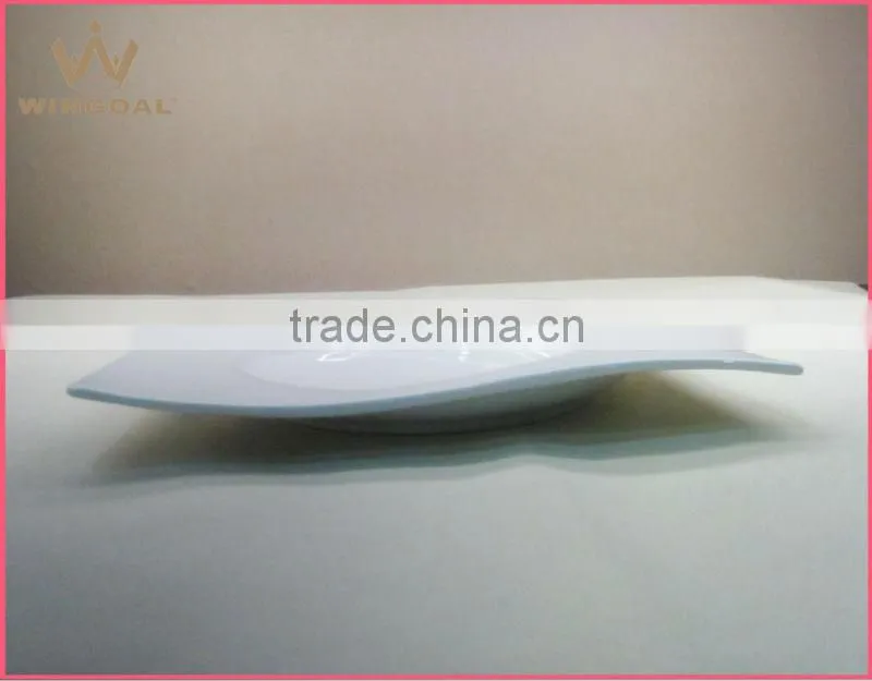 boat shape rectanguler plate, dinner plate