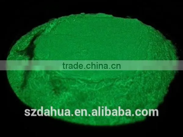 yellow-green glowing powder pigment