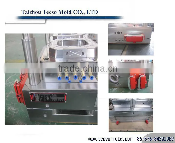 OEM red water bucket plastic injection mould factory