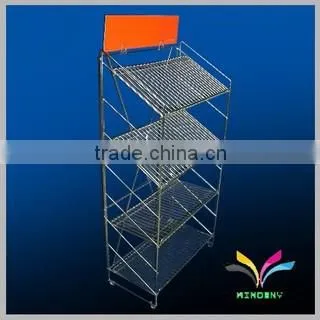 Factory POP Design Metal Wire Material Supermarket Shelf