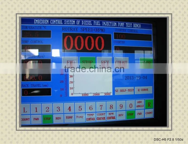 2016 top quality factory supply bossch model electirc diesel injection pump test bench