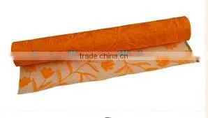 Flocking Organza Fabric for Curtains, Garments and various decorations