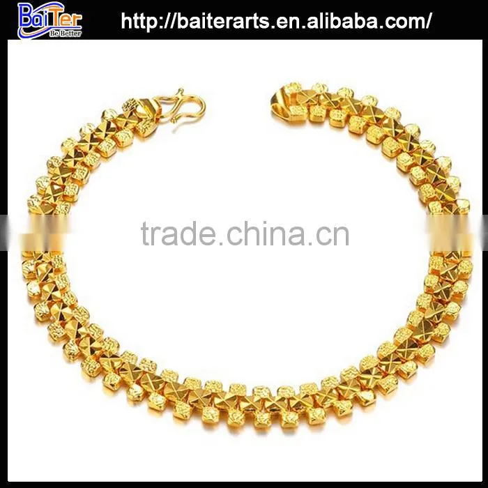High Quality Color CZ 18K Yellow Gold Plating Bracelet Dubai Gold Jewelry CZ Bracelet Wholesale