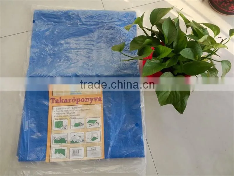 hot sale waterproof reinforced readymade 5x8 pe tarpaulin