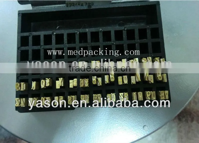 Manual Number Words Date Printing Machine for Bag & Paper & Film f