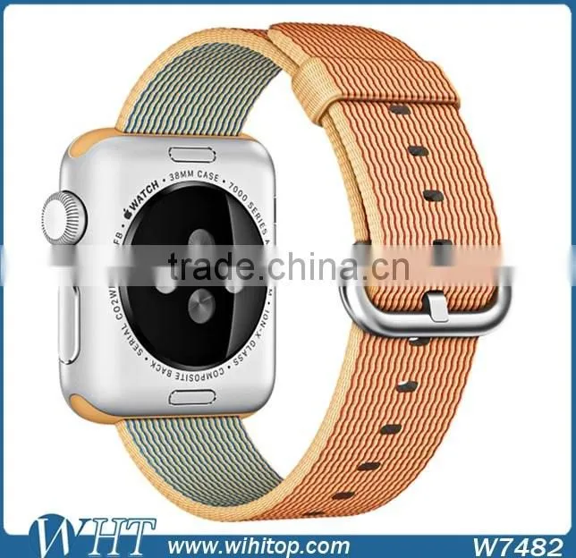 HOCO Original 1:1 38mm 42mm Steel Buckle Adapter Woven Nylon Watch Band for Apple Watch Band