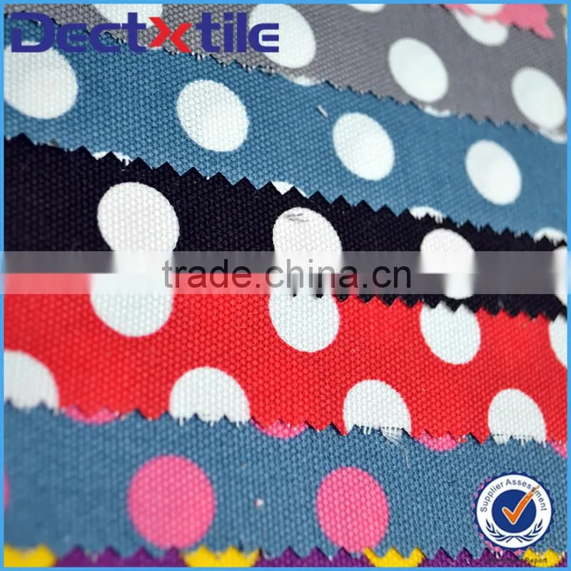 cute polka dots pattern canvas teepee fabric for teepees or children tents