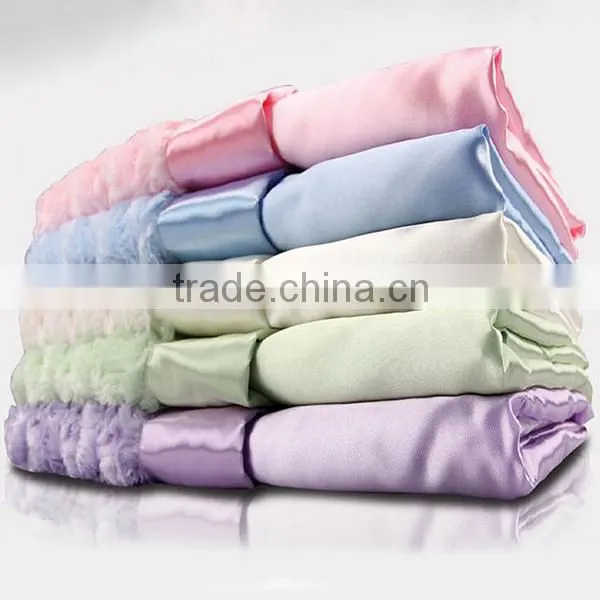 Stretch smooth fabric baby blanket fabric blanket satin fabric