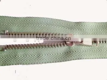 5# metal aluminum zipper fastener close end zipper with locking slider zipper leather jacket