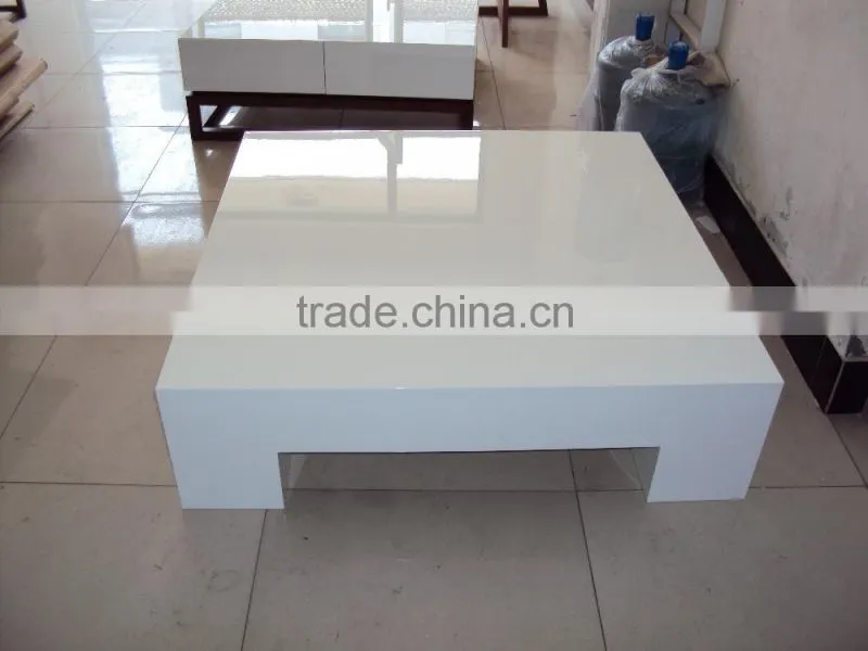 white lacquer coffee table living room furniture