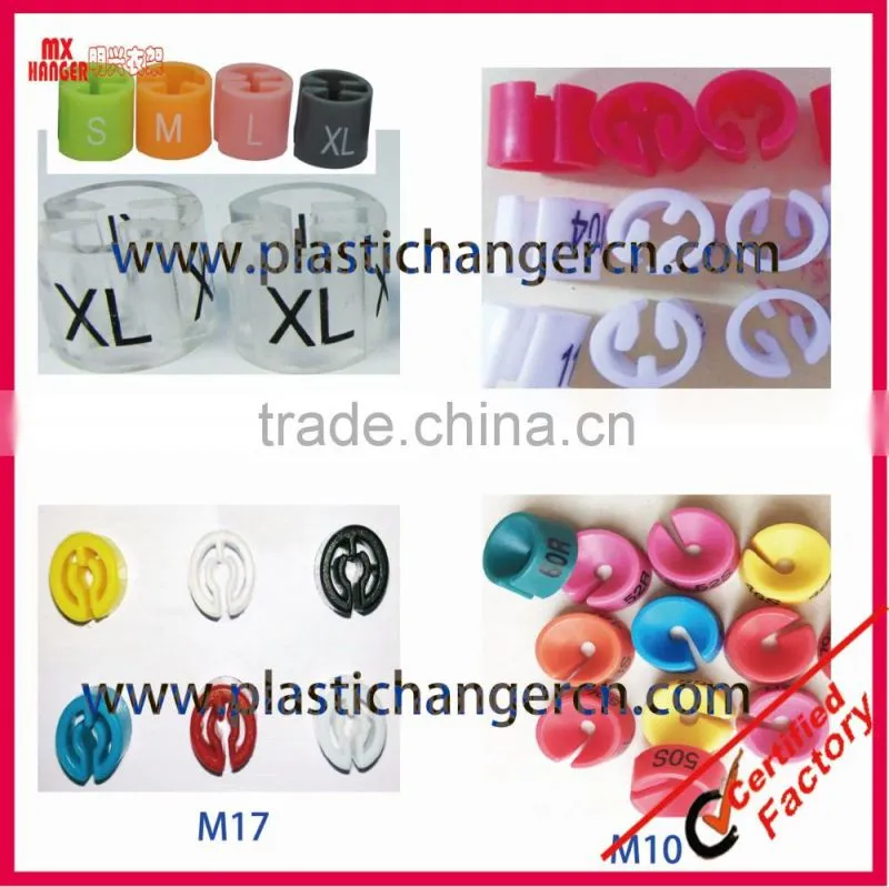 colored hanger size markers for hangers