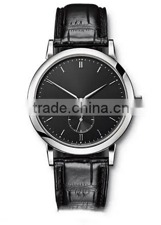 business leather alloy wrist watch men watch cheap band watch 2014 china watch factory