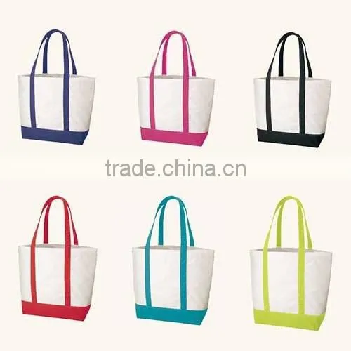 Wholesale shopping cotton canvas bag durable shopping tote bag