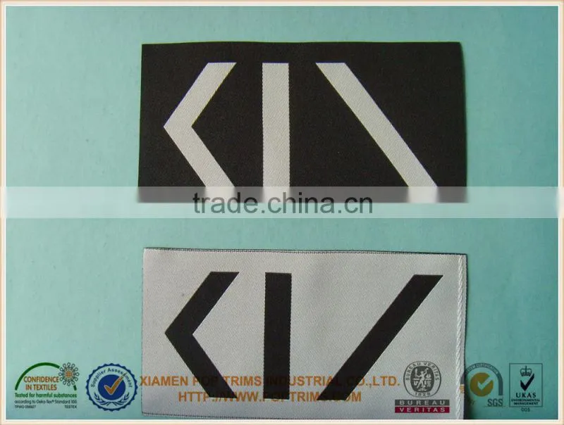 Simple geometric pattern big size clothing label tag