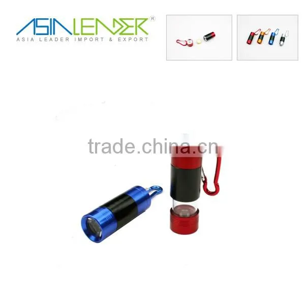 2 in 1 LED Multi- Function Telescopic Mini Aluminum Flashight