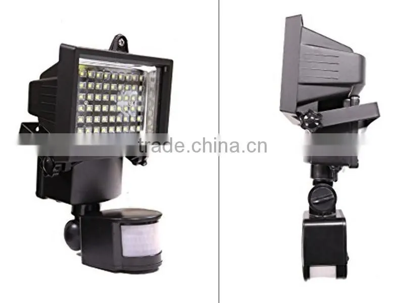 Outdoor Garden Solar Powered 60 Bright White SMD LEDs Motion Sensor Security Flood Light