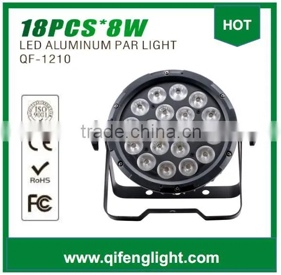QF-1210 LED Aluminum par led stage lighting 18pcs*8w 4 in 1