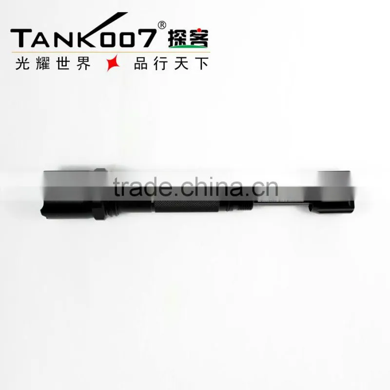 TANK007 police security led flashlight usb police light usb led torch lamp