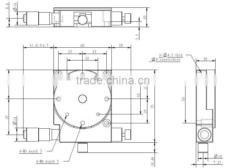 revolving stage /Precision Linear Stage/ Horizontal Stage