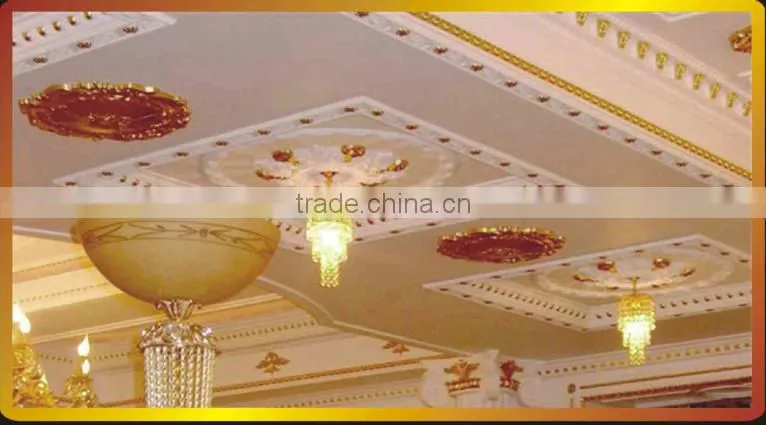 European-style PU carved ceiling medallion with fashion designs
