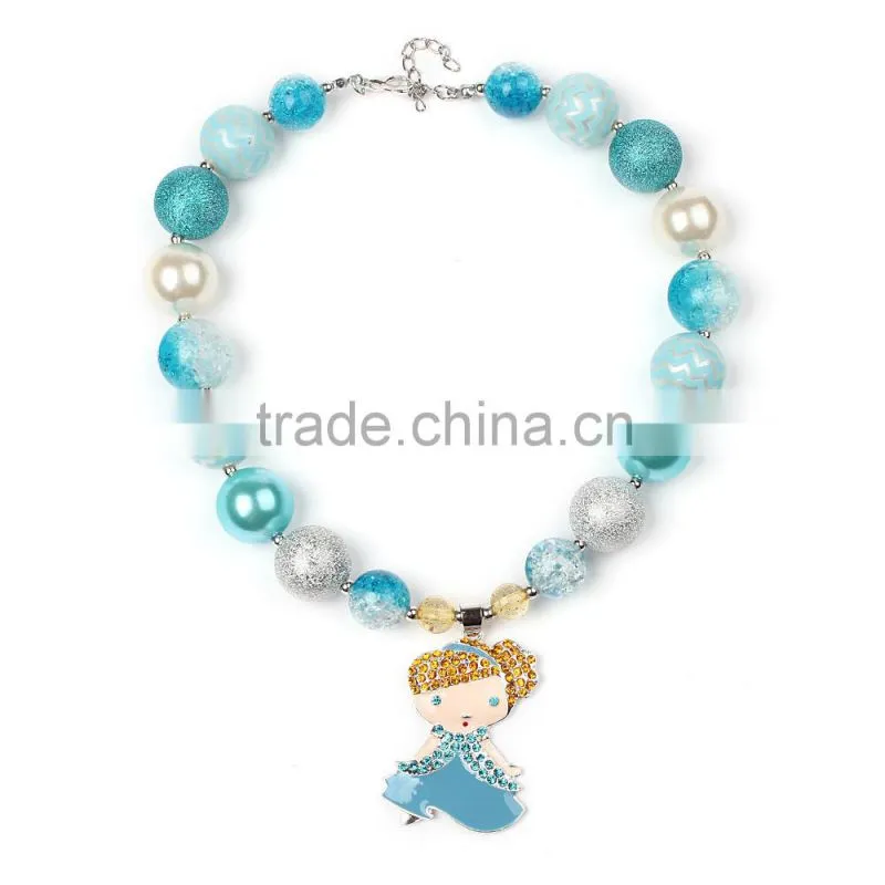 Sweet little prince pendant lovely party and casual wear jewelry for toddler girl