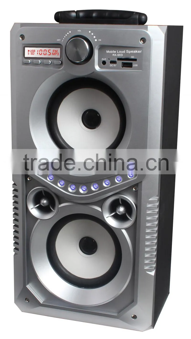 2016 factory supply new product HAMSON RX-S53 Top Sale 5.0 Inch Bluetooth Speaker With Led Light