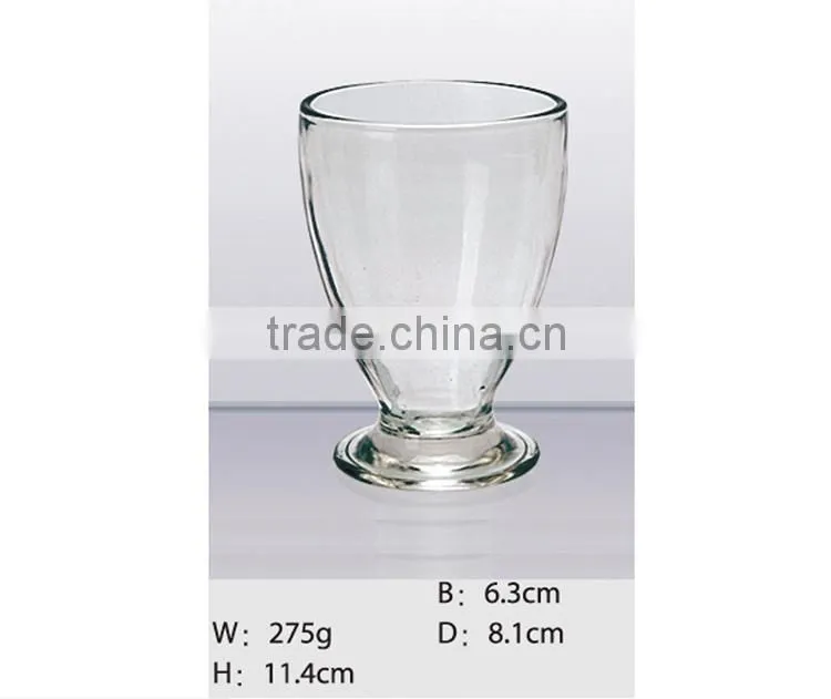 Clear icecream glass cup, pudding glass cup, milk tea glass cup