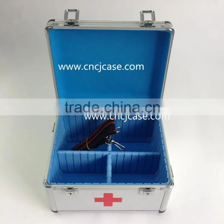 Potable aluminum medical case aluminum carrying case