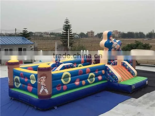 inflatable karate theme bouncer / inflatable taekwondo bouncer slide for kids